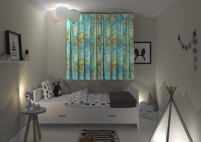 Atlas, Azure - Made to Measure Curtains - Image 7